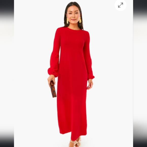 Tuckernuck Pomander Place Red Lennox Maxi Dress - Size XS (0-2) Like New - Picture 1 of 14